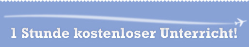 1 Stunde kostenloser Unterricht!